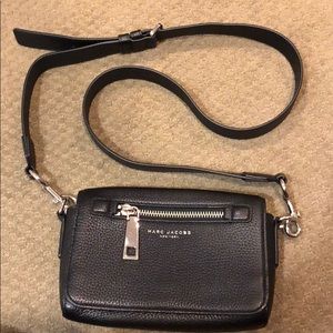 Marc Jacobs black pebbled leather crossbody